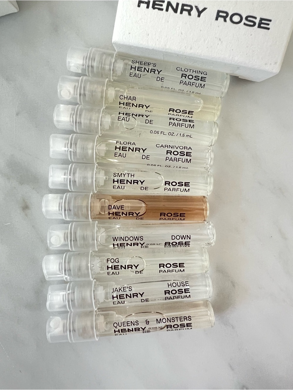 Henry Rose Full Collection Discovery Set of 10 1.5ml samples